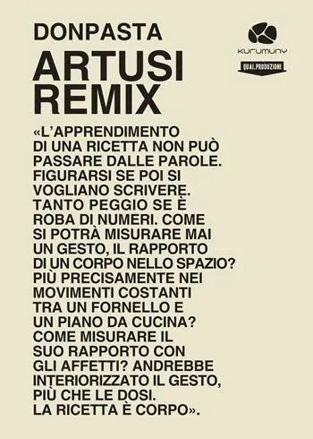 Promozione Artusi remix. Viaggio nella cucina popolare italiana. Ricette e racconti