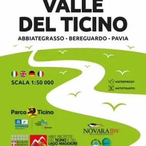 Popolare 02 Valle del Ticino Abbiategrasso, Bereguardo, Pavia. Carta escursionistica 1 50.000. Ediz. multilingue