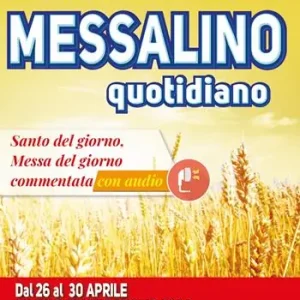 Messalino quotidiano. Dal 26 al 30 aprile maggio giugno luglio 2024 Subito Disponibile