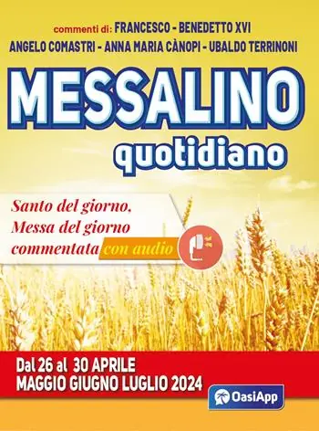 Messalino quotidiano. Dal 26 al 30 aprile maggio giugno luglio 2024 Subito Disponibile