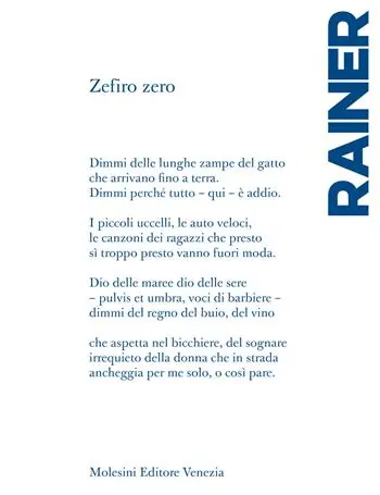 Zefiro zero Occasione Imperdibile