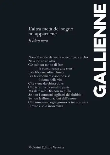 L‘altra metà del sogno mi appartiene. Il libro nero. Ediz. francese e italiana Miglior Prezzo