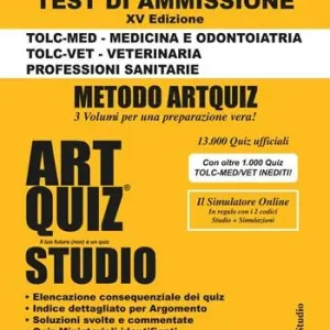 Artquiz Studio. Test di ammissione per Medicina, Odontoiatria, Veterinaria e Professioni Sanitarie. Area medica-sanitaria Sconto