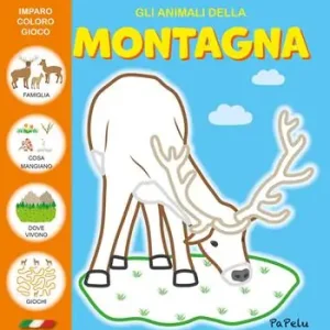 Gli animali della montagna. Imparo coloro gioco Ultime Pezzi