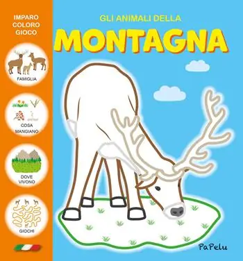 Gli animali della montagna. Imparo coloro gioco Ultime Pezzi