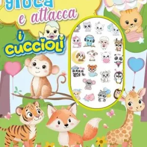 A Buon Prezzo Colora gioca attacca i cuccioli. Activity book con puffy stickers. Ediz. illustrata