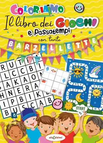 Libro dei giochi e passatempi con tante barzellette Compra Oggi Stesso