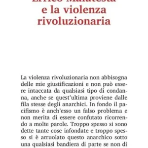 Professionale Errico Malatesta e la violenza rivoluzionaria