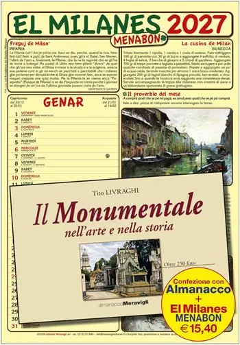 Solo Oggi El Milanes Menabon 2027. Con Almanacco milanese 2027