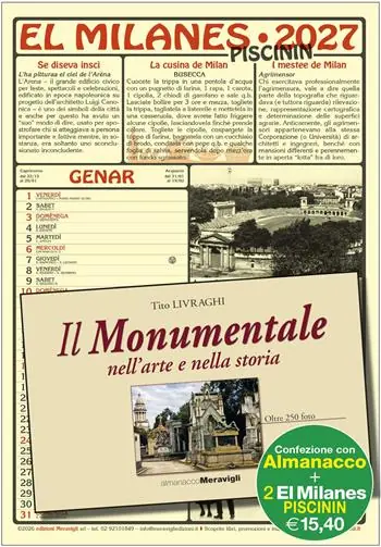 Ultima Occasione El Milanes Piscinin 2027. Con Almanacco milanese 2027