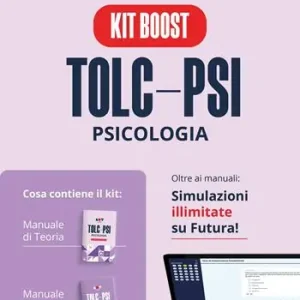Accademia dei test. TOLC-PSI. Psicologia. Kit boost. Teoria, pratica e simulazioni illimitate 2026/2027 Ultima Occasione