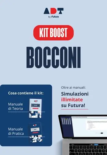 Offerta Del Giorno Accademia dei test. Bocconi. Kit boost. Teoria, pratica e simulazioni illimitate 2026/2027