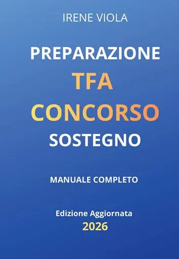 Preparazione TFA Concorso sostegno manuale completo edizione aggiornata 2026 Affare