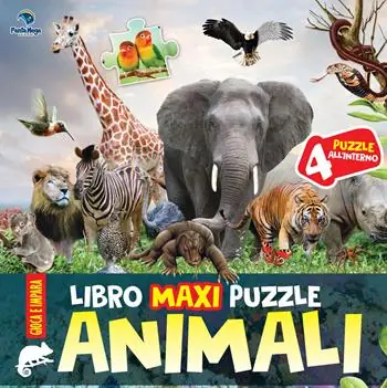 Animali. Libro maxi puzzle. Ediz. a colori Più Venduto