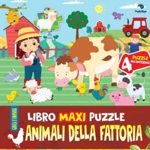 Animali della fattoria. Libro maxi puzzle. Ediz. a colori Pagamento Sicuro