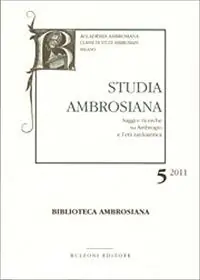 Acquista Ora Studia ambrosiana. Annali dell‘Accademia di Sant‘Ambrogio (2011). Vol. 5 Ambrogio e i barbari.