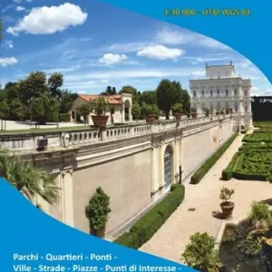 Direttamente Dal Produttore Mappa parchi e quartieri di Roma dentro il gra. Mappa n.1 scala 1 30.000 con parchi, quartieri, ponti, ville, strade, piazze, punti di interesse, linee metro, tram e ferroviarie