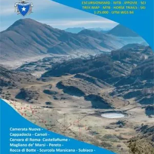 Ultima Occasione Monti Carseolani. Monti Simbruini Settentrionali. Valle Roveto Nord Occidentale. Piani Palentini. Carta escursionistica 1 25.000