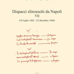 Dispacci sforzeschi da Napoli. Vol. 7 16 luglio 1465-22 dicembre 1466 Prezzo Scontato