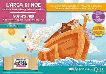 Ordina Subito L‘arca di Noè. Una storia biblica di pioggia, animali e arcobaleni. Storia kamishibai. Ediz. italiana e inglese. Con burattini. Con flashcards. Con materiali educativi stampabili