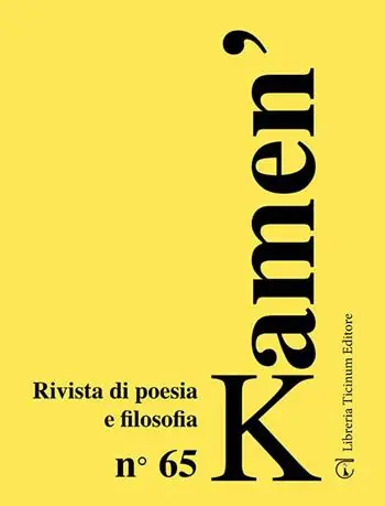 Kamen‘. Rivista di poesia e filosofia. Vol. 65 Vendita Finale