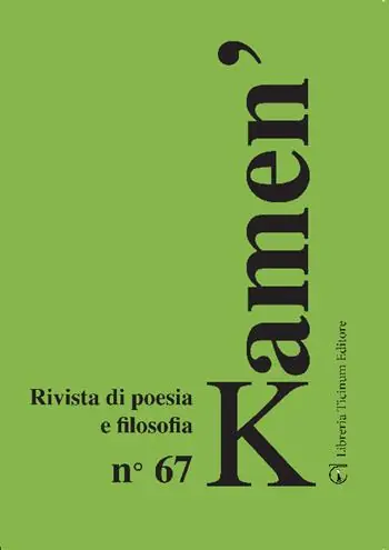 Prezzo Conveniente Kamen‘. Rivista di poesia e filosofia. Vol. 67