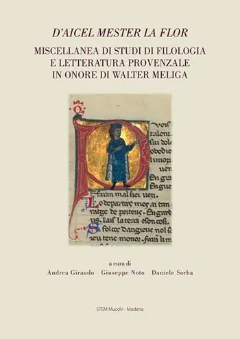 A Buon Prezzo D’aicel mester la flor. Miscellanea di studi di filologia e letteratura provenzale in onore di Walter Meliga