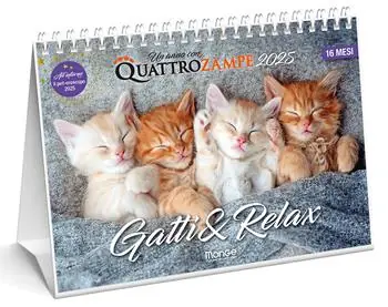 Occasione Gatti & relax. Calendario da tavolo 16 mesi