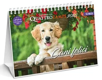 Economico Cani felici. Calendario da tavolo 2025. 16 mesi