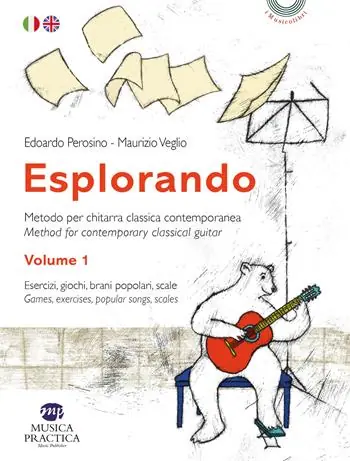 Prezzo Basso Esplorando. Metodo per chitarra classica contemporanea-Methos for contemporary classical guitar. Con basi audio. Vol. 1 Esercizi, giochi, brani popolari, scale-Games exercises, popular songs, scales