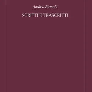 Novità Scritti e trascritti