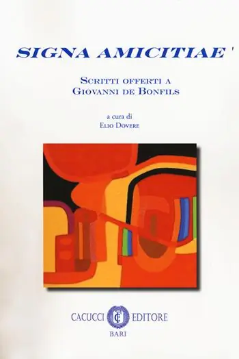 Signa amicitiae. Scritti offerti a Giovanni de Bonfils Ordina Subito