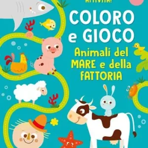 Subito Disponibile Animali del mare e della fattoria. Coloro e gioco. Ediz. a colori